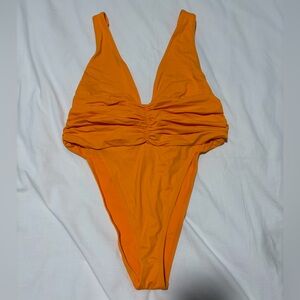 Aerie Bright Orange One Piece Swimsuit